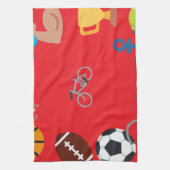 sport emoji theedoek (Verticaal)