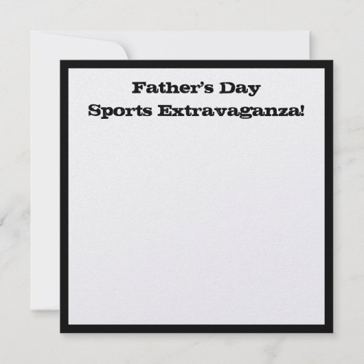 Sport Extravaganza 1 Kaart (Achterkant)