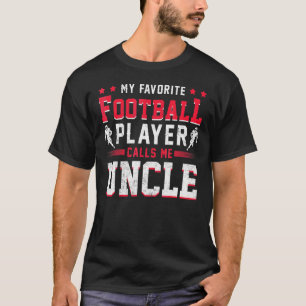 Sport Fan Amerikaans Football Speler Uncle Footbal T-shirt
