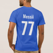 Sport Field dag Blauwe kleur Team Cheer stand Squa T-shirt (Achterkant)