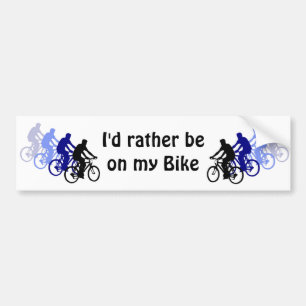 Sport - fietsen, fietsen, bijten bumpersticker