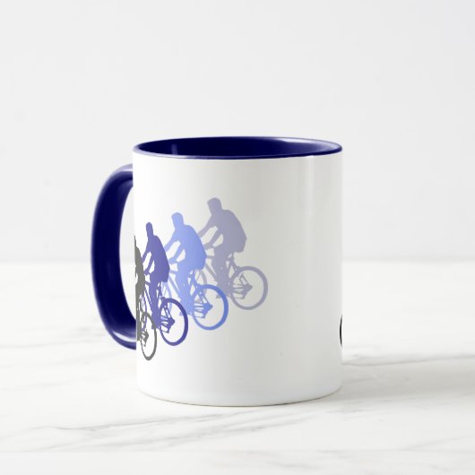 Sport - fietsen, fietsen, bijten mok (Voorkant links)