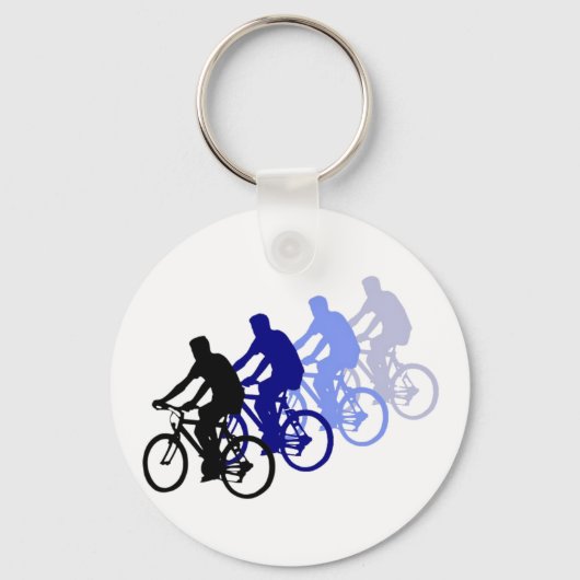 Sport - fietsen, fietsen, bijten sleutelhanger (Voorkant)