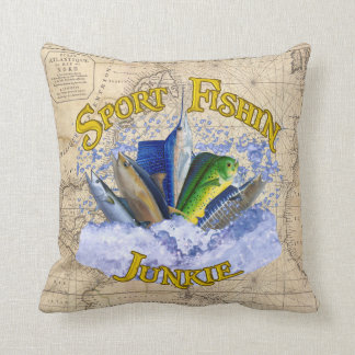 Sport Fishin Junkie Pillow Kussen