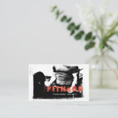 Sport Fitness Coach Personal Trainer Modern Plain Visitekaartje (Staand voorkant)