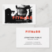Sport Fitness Coach Personal Trainer Modern Plain Visitekaartje (Voorkant / Achterkant)