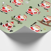 Sport Fitness Kerstmis Cadeaupapier (Hoek)