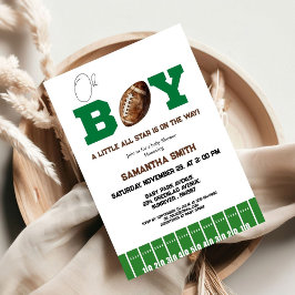 Sport Football Boy Baby shower Party Kaart