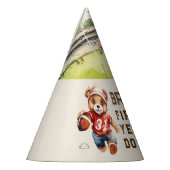 Sport football eerste jaar down boy 1e verjaardag feesthoedjes (Links)