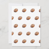 Sport football eerste jaar down boy 1e verjaardag kaart (Achterkant)