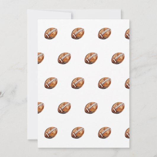 Sport football eerste jaar down boy 1e verjaardag kaart (Achterkant)