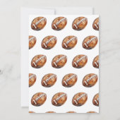 Sport football eerste jaar down boy 1e verjaardag kaart (Achterkant)