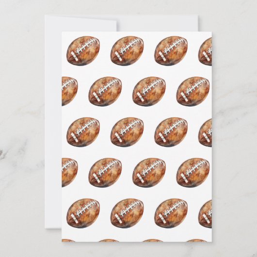 Sport football eerste jaar down boy 1e verjaardag kaart (Achterkant)