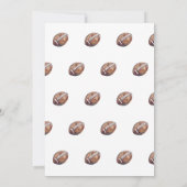 Sport football eerste jaar down boy 1e verjaardag kaart (Achterkant)