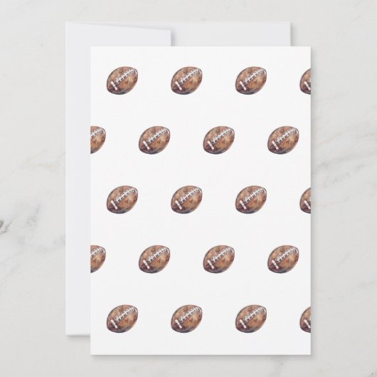 Sport football eerste jaar down boy 1e verjaardag kaart (Achterkant)