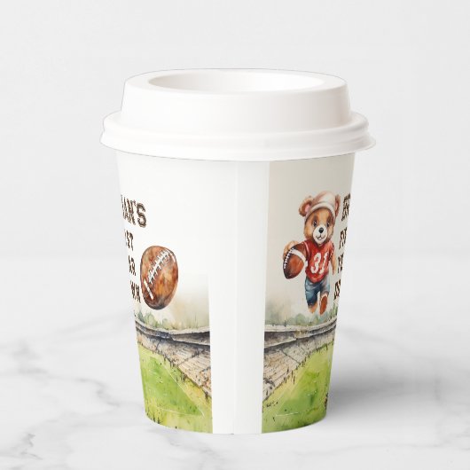 Sport football eerste jaar down boy 1e verjaardag papieren bekers (Rechts)