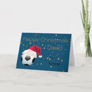 Sport Football Kerstvakantie gepersonaliseerd Feestdagen Kaart