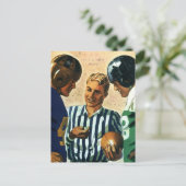  sport, Football Referee Coin Toss Briefkaart (Staand voorkant)