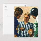  sport, Football Referee Coin Toss Briefkaart (Voorkant / Achterkant)