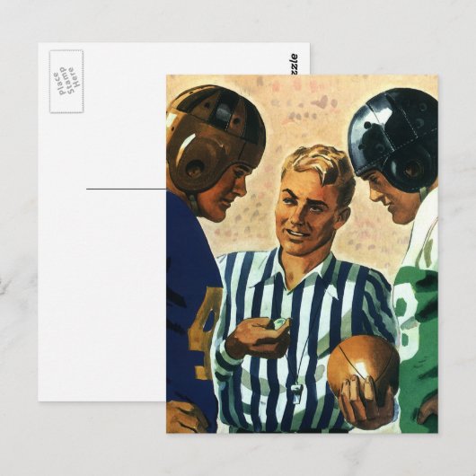  sport, Football Referee Coin Toss Briefkaart (Voorkant / Achterkant)