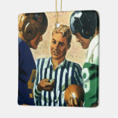  sport, Football Referee Coin Toss Keramisch Ornament (Links)