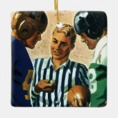  sport, Football Referee Coin Toss Keramisch Ornament (Voorkant)