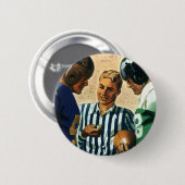 sport, Football Referee Coin Toss Ronde Button 5,7 Cm (Voorkant /achterkant)