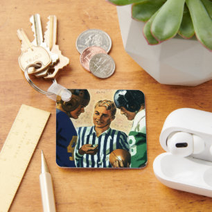 sport, Football Referee Coin Toss Sleutelhanger