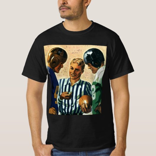 sport, Football Referee Coin Toss T-shirt (Voorkant)