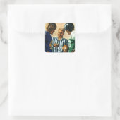  sport, Football Referee Coin Toss Vierkante Sticker (Tas)