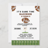 Sport Football  Second Birthday 10th year Down Kaart (Voorkant)