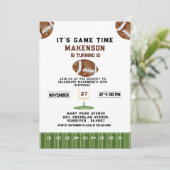 Sport Football  Second Birthday 10th year Down Kaart (Staand voorkant)