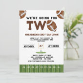 Sport Football  Second Birthday 2nd year Down Kaart (Staand voorkant)