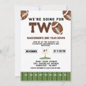 Sport Football  Second Birthday 2nd year Down Kaart (Voorkant)