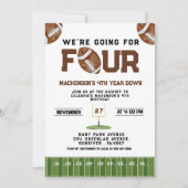 Sport Football  Second Birthday 4th year Down Kaart (Voorkant)