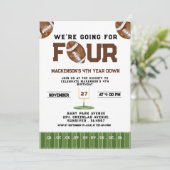 Sport Football  Second Birthday 4th year Down Kaart (Staand voorkant)