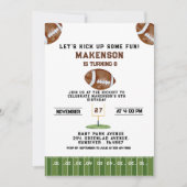 Sport Football  Second Birthday 8th year Down Kaart (Voorkant)