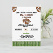 Sport Football  Second Birthday 8th year Down Kaart (Staand voorkant)