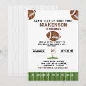 Sport Football  Second Birthday 8th year Down Kaart (Voorkant / Achterkant)