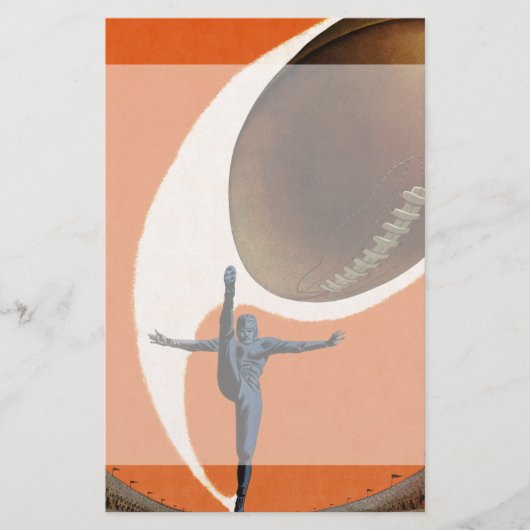  Sport, Football speler die het Koop van de Bal sc Briefpapier (Voorkant)