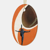  Sport, Football speler die het Koop van de Bal sc Keramisch Ornament (Links)