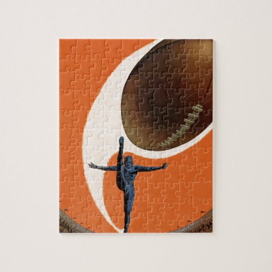  Sport, Football speler die het Koop van de Bal sc Legpuzzel (Verticaal)