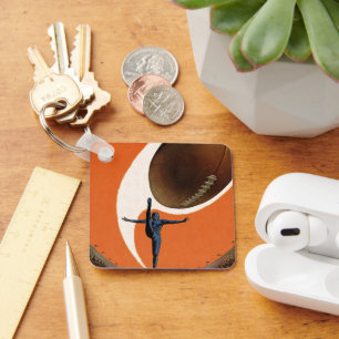  Sport, Football speler die het Koop van de Bal sc Sleutelhanger