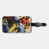  Sport, Football spelers in een game Bagagelabel (Achterkant horizontaal)