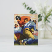  Sport, Football spelers in een game Briefkaart (Staand voorkant)