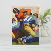  Sport, Football spelers in een game Kaart (Staand voorkant)