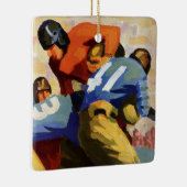  Sport, Football spelers in een game Keramisch Ornament (Rechts)