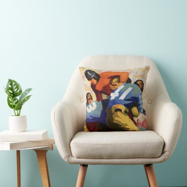  Sport, Football spelers in een game Kussen (Stoel)