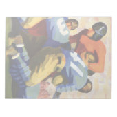  Sport, Football spelers in een game Notitieblok (Voorkant)