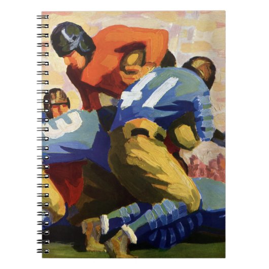  Sport, Football spelers in een game Notitieboek (Voorkant)